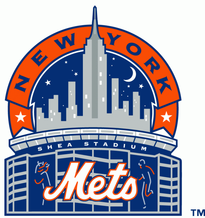 New York Mets 1993-1998 Stadium Logo iron on paper